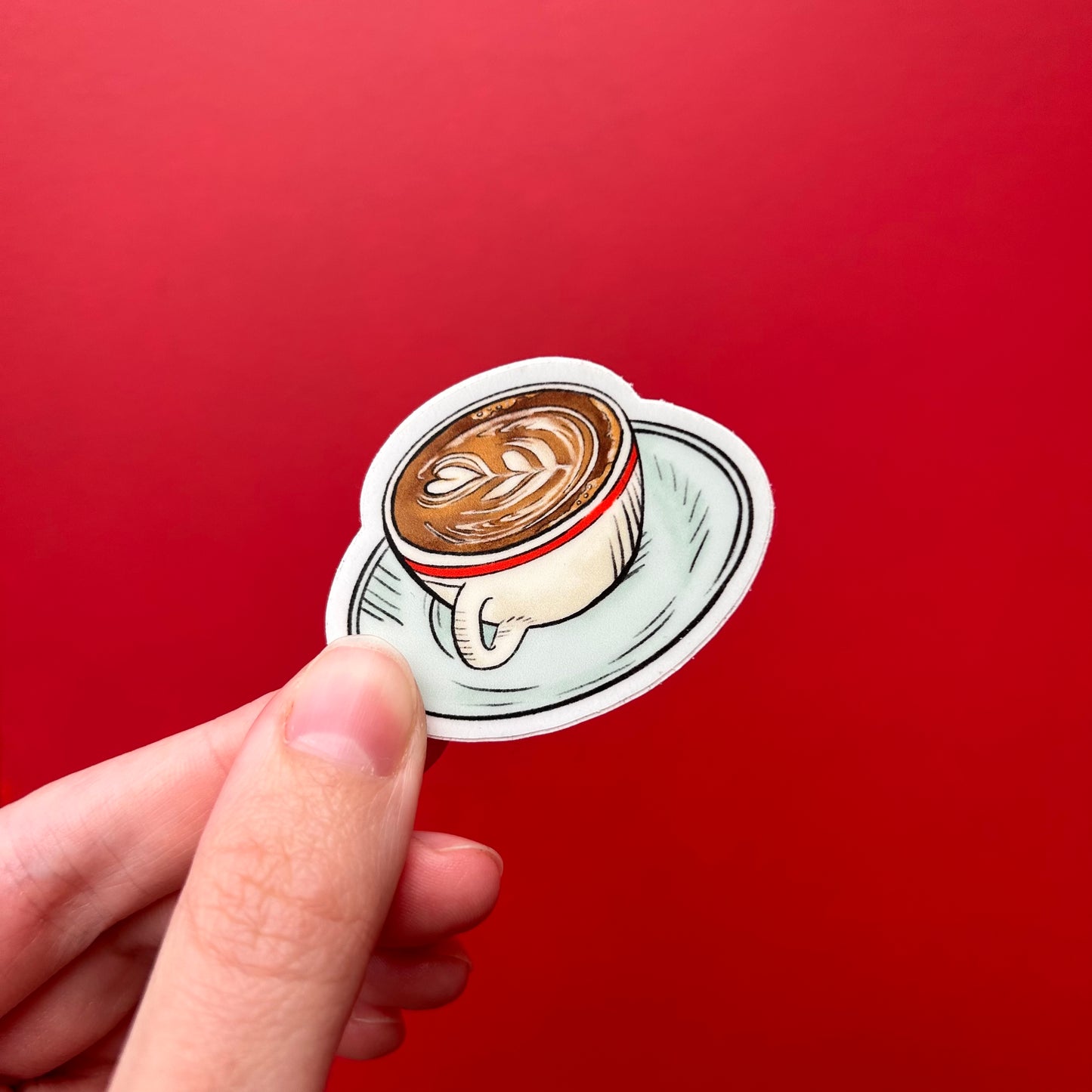 Coffee Illustrated Sticker