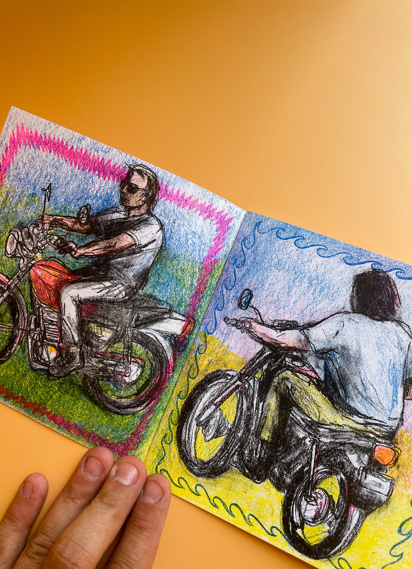 'My Crushes on Their Motorcycles' Risograph Zine