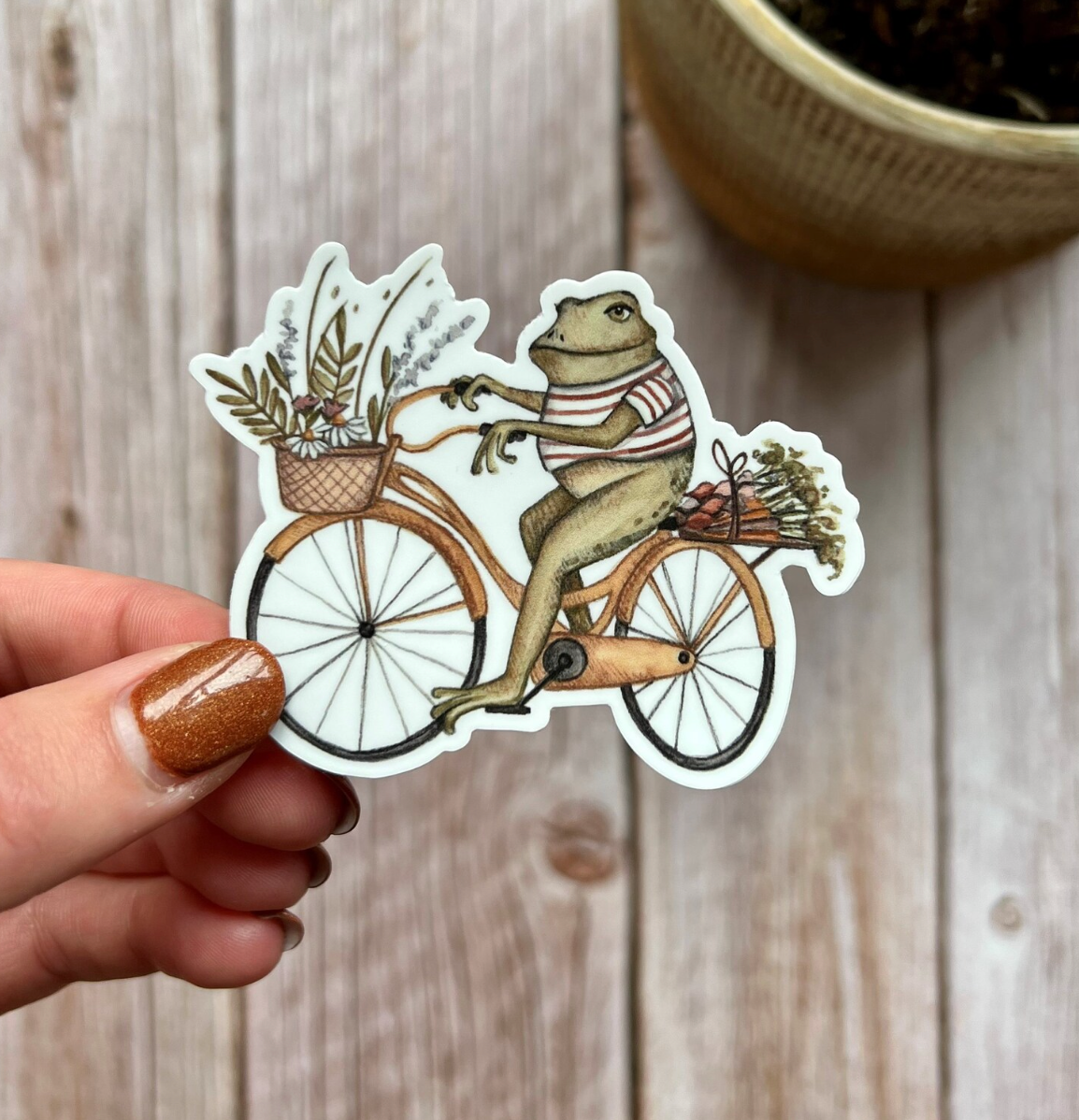 Frog Bike Sticker