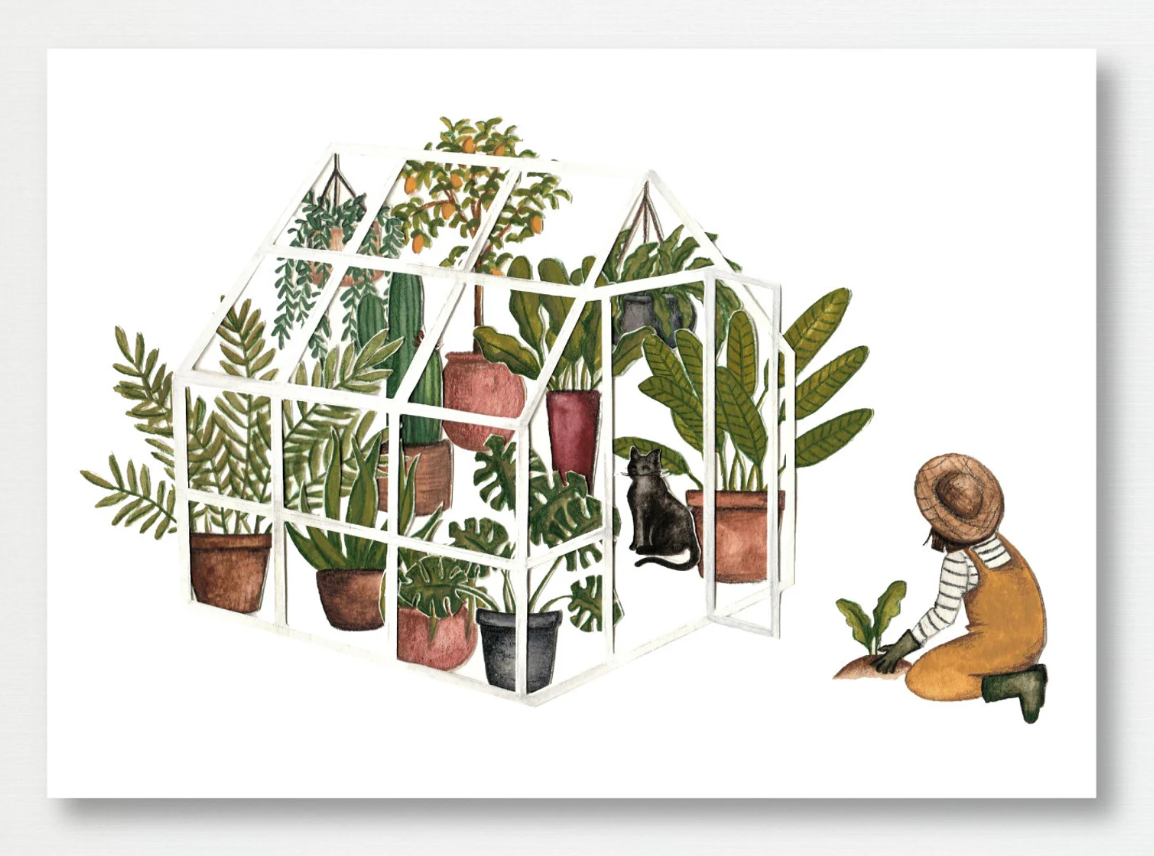 'Little Gardener' Print